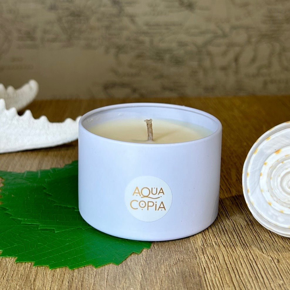 Mini Tin Candle: AquaCopia Signature Scent