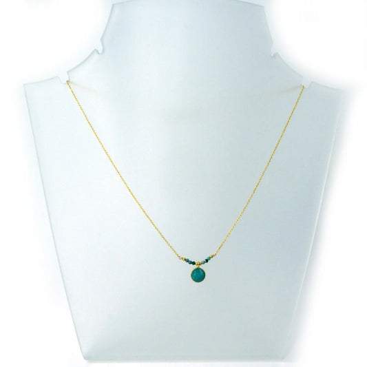 Handcrafted Gemstone Necklace - Amazonite and African Turquoise